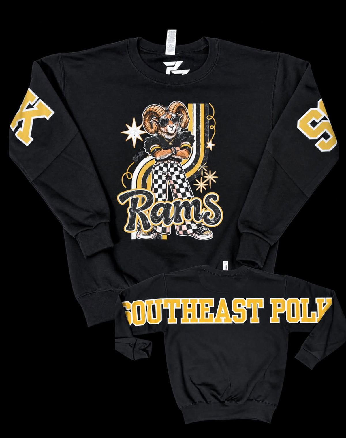Rams Retro Rebel Full Sleeve Crewneck Sweatshirt