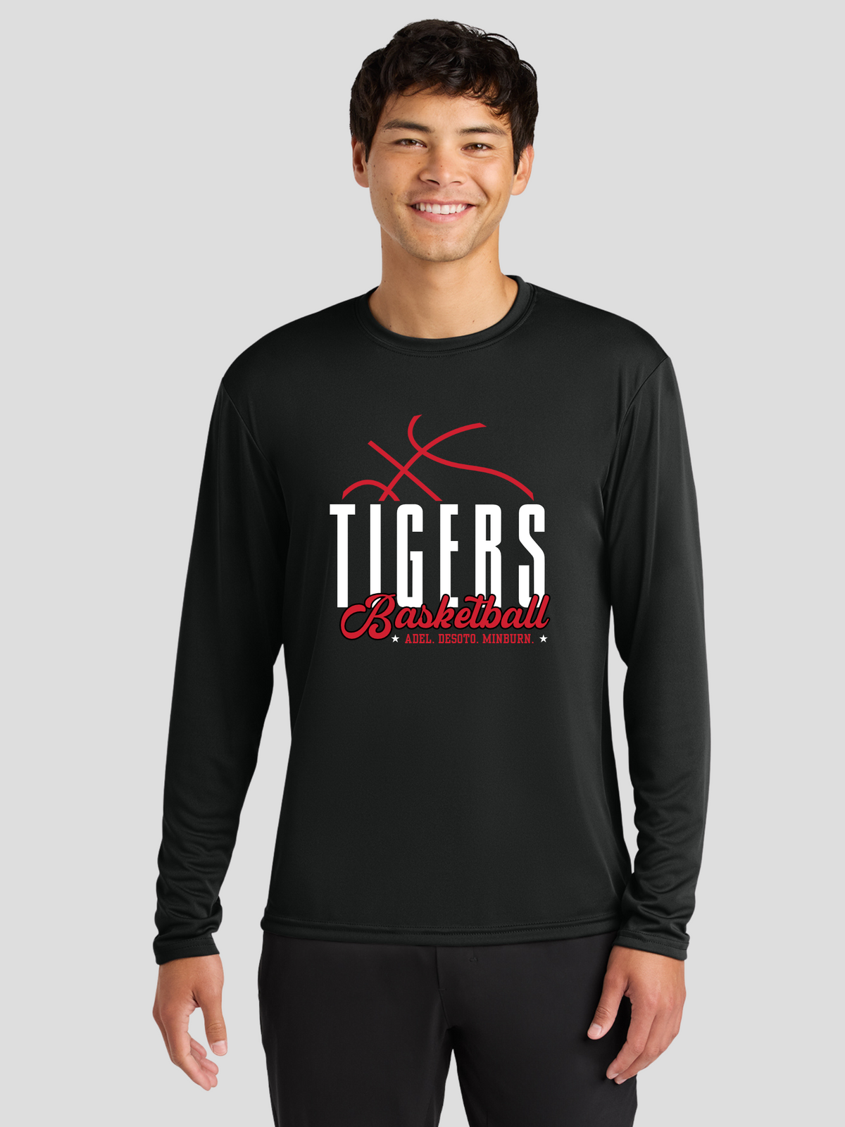 ADM Tigers Basketball Cooling Performance Long Sleeve
