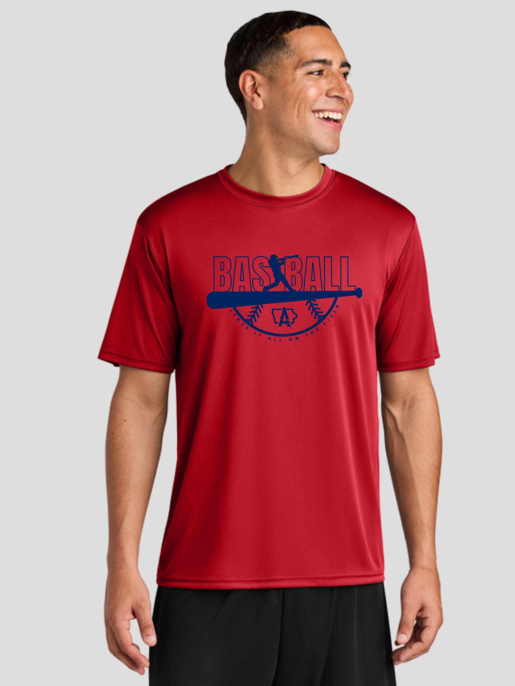 Des Moines Avengers Leave It All On The Field Cooling Performance Tee, Red