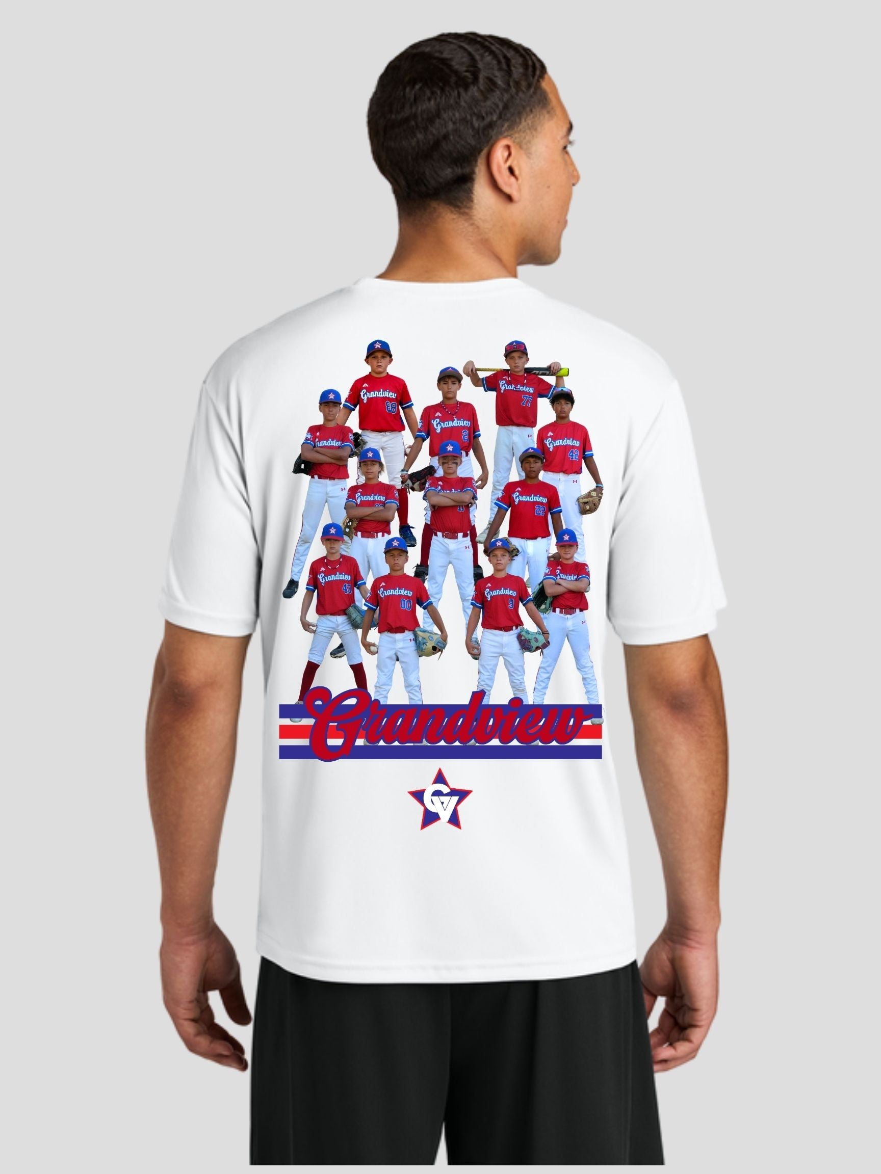Grandview Little League 12U All Stars Photo Cooling Performance Tee, White