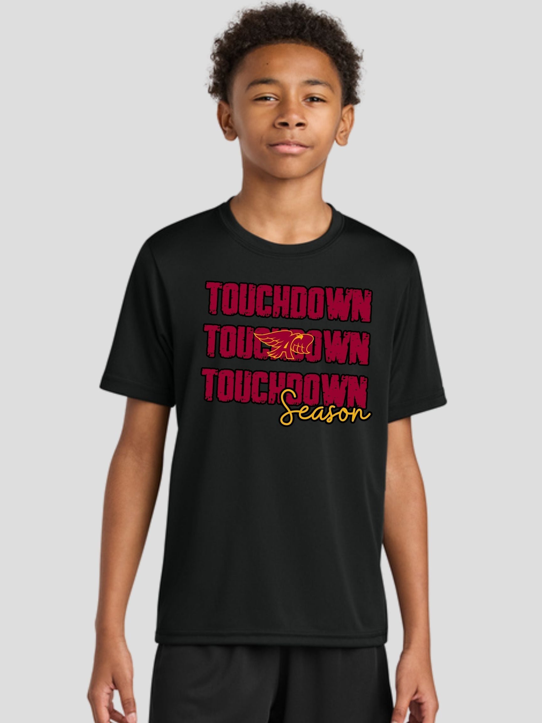 Ankeny Hawks Touchdown Season YOUTH Unisex Cotton Tee