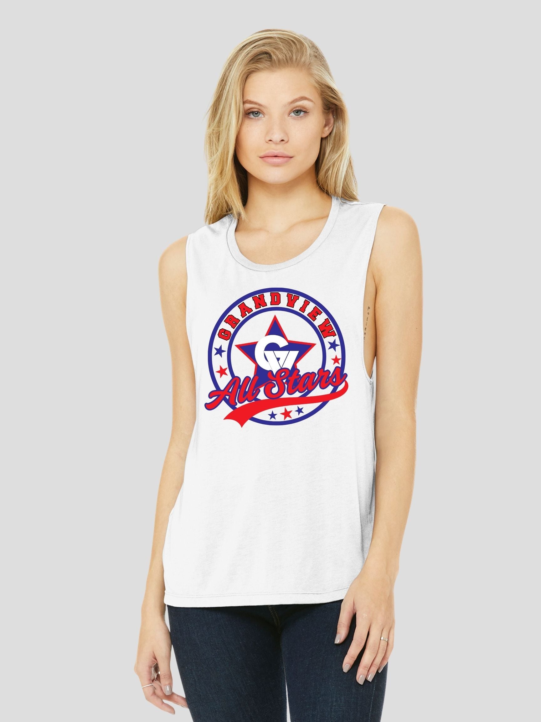 Grandview Little League All Stars Round Women’s Flowy Scoop Muscle Tank (Copy)