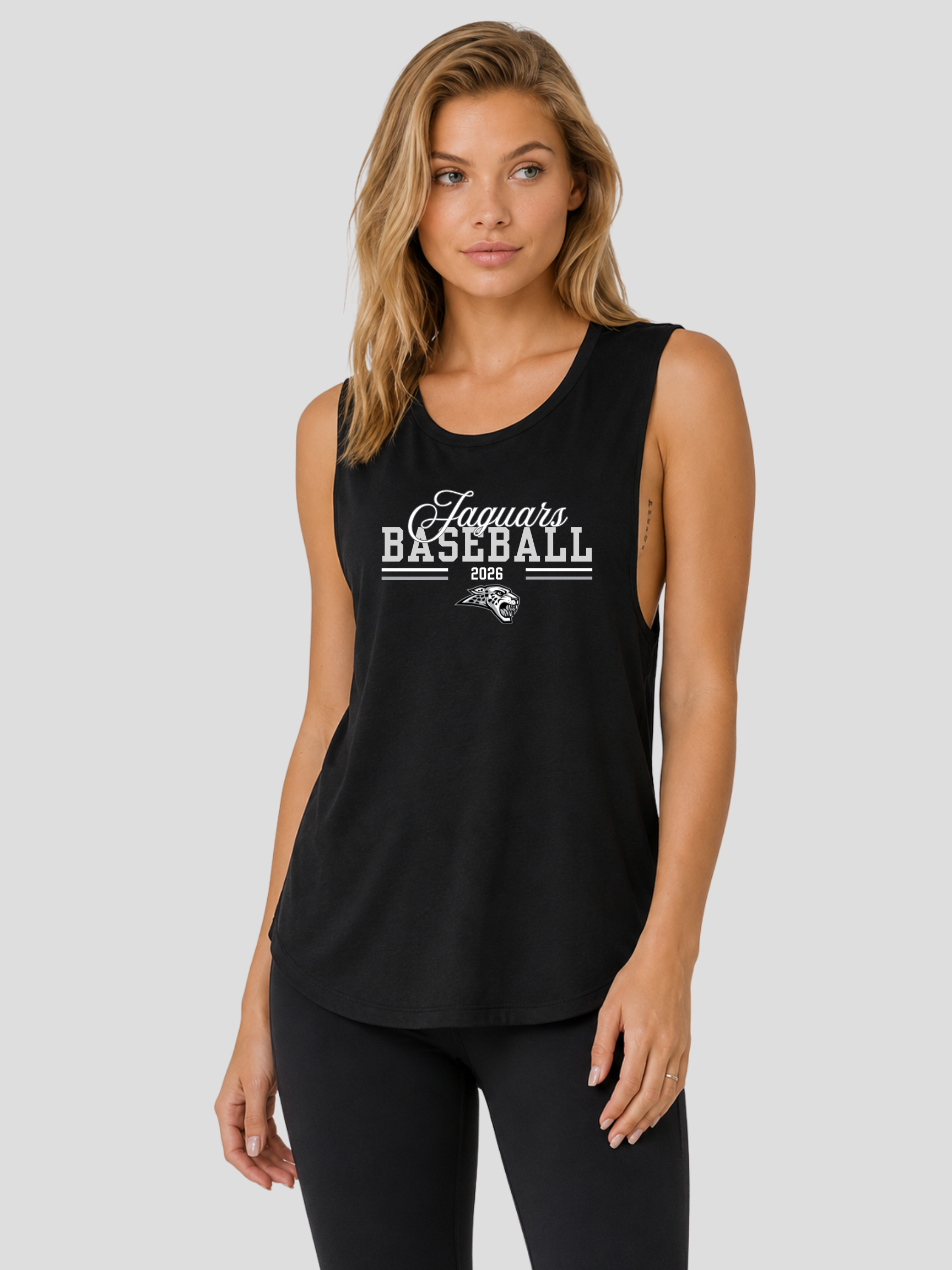 Ankeny Centennial Jaguars Baseball Women’s Flowy Scoop Muscle Tank