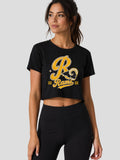 SEP Retro Yellow Rams Women's Jersey Crop Tee