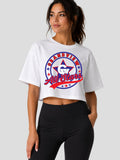 Grandview Little League All Stars Round Women's Jersey Crop Tee