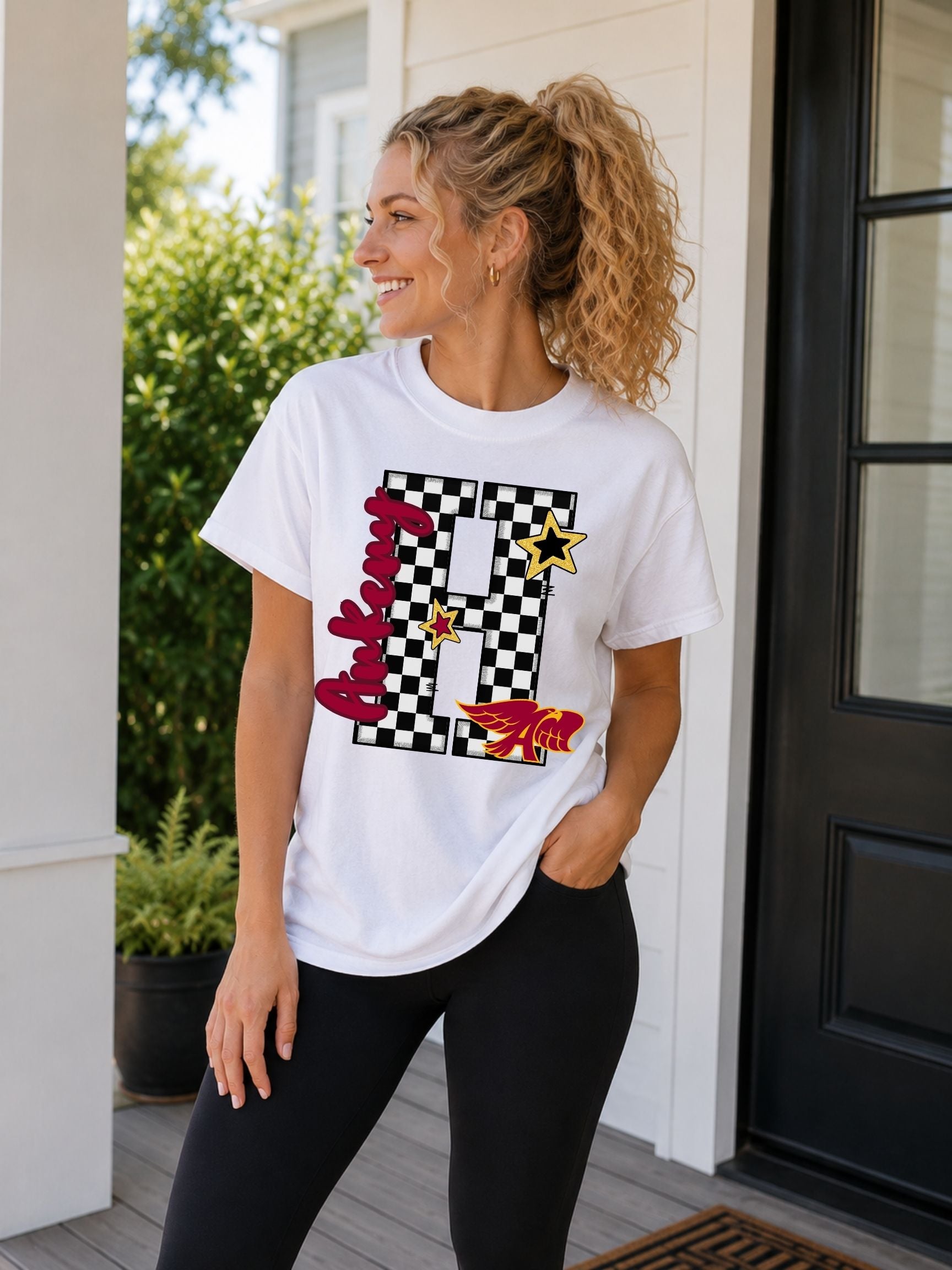 Ankeny Hawks Preppy Varsity Letter Unisex Cotton Tee