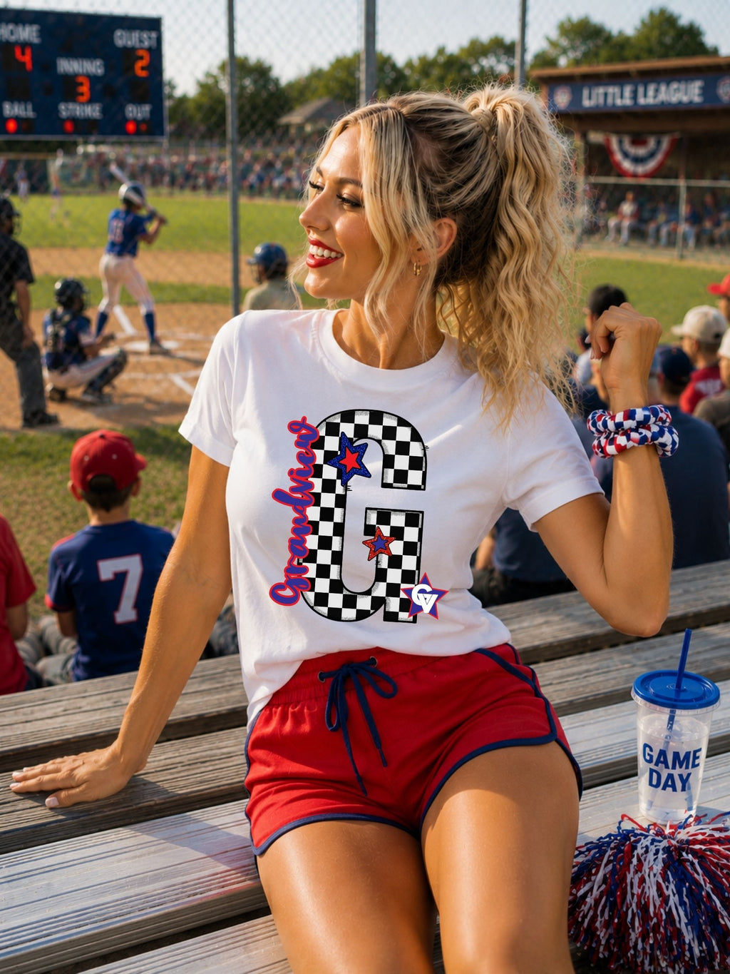 Grandview Little League Preppy Varsity Letter Unisex Cotton Tee