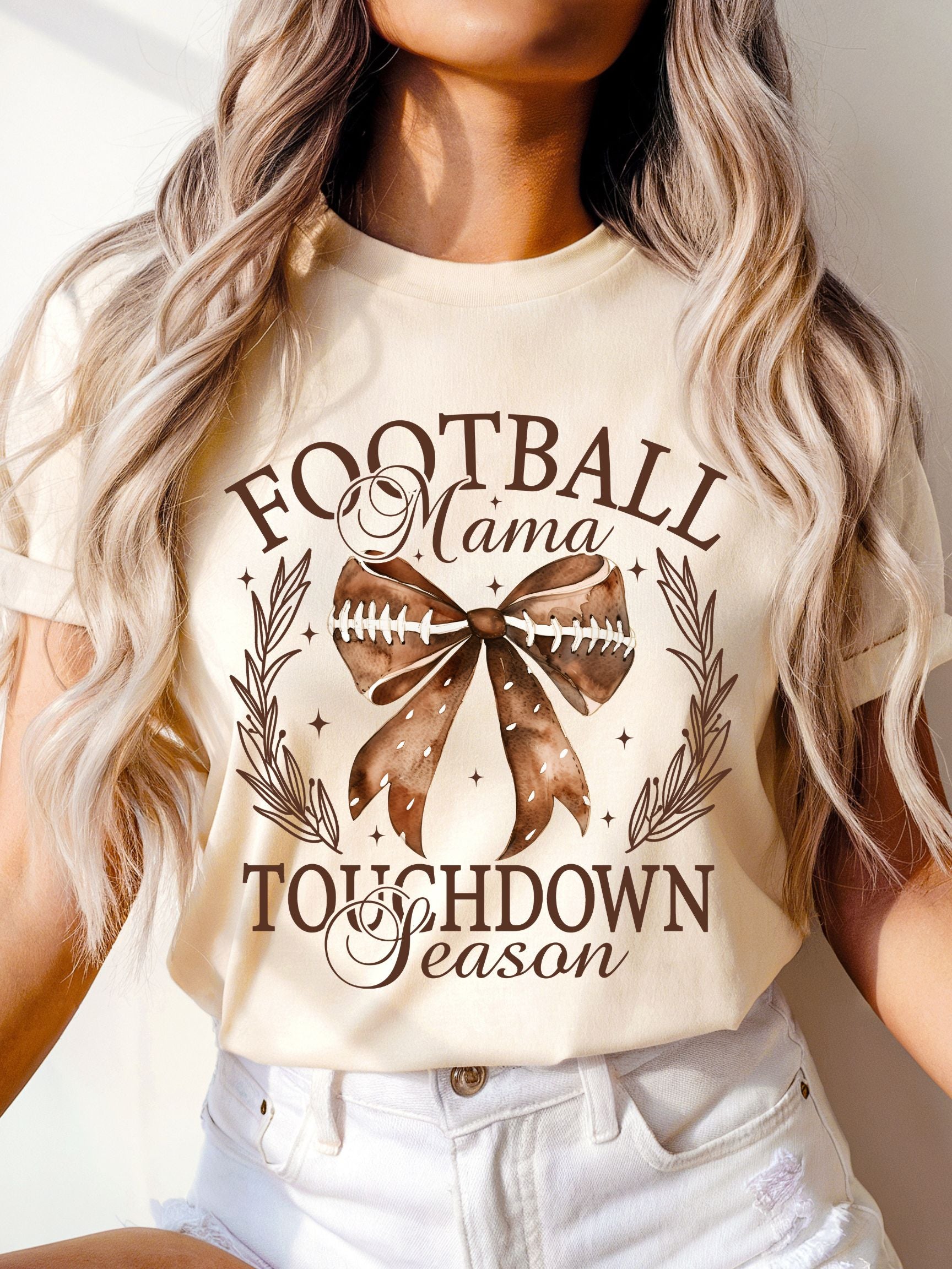 Football Mama Touchdown Season Unisex Cotton Tee