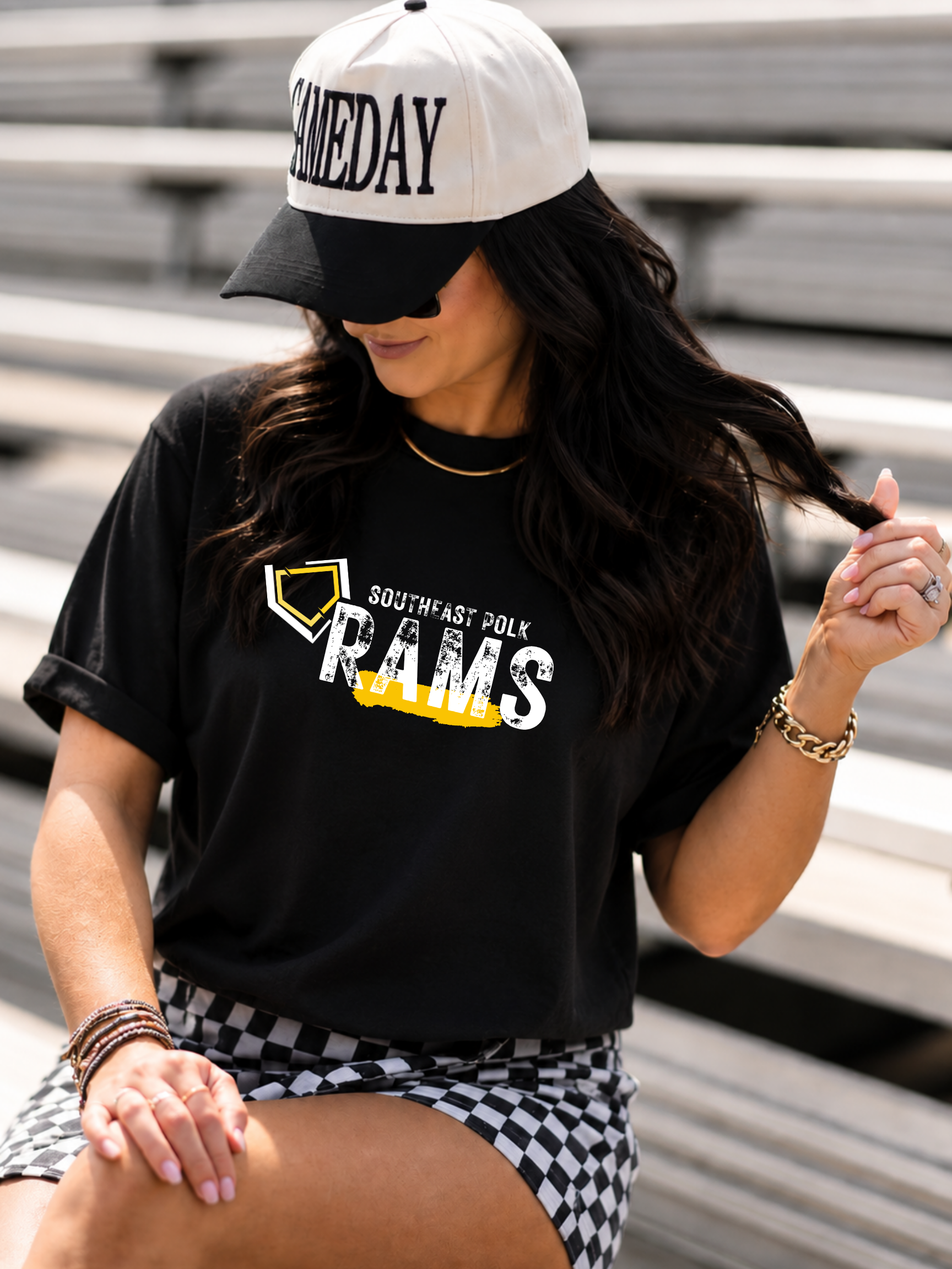 SEP Rams Baseball Club 10u Gold Roster Collage Unisex Cotton Tee