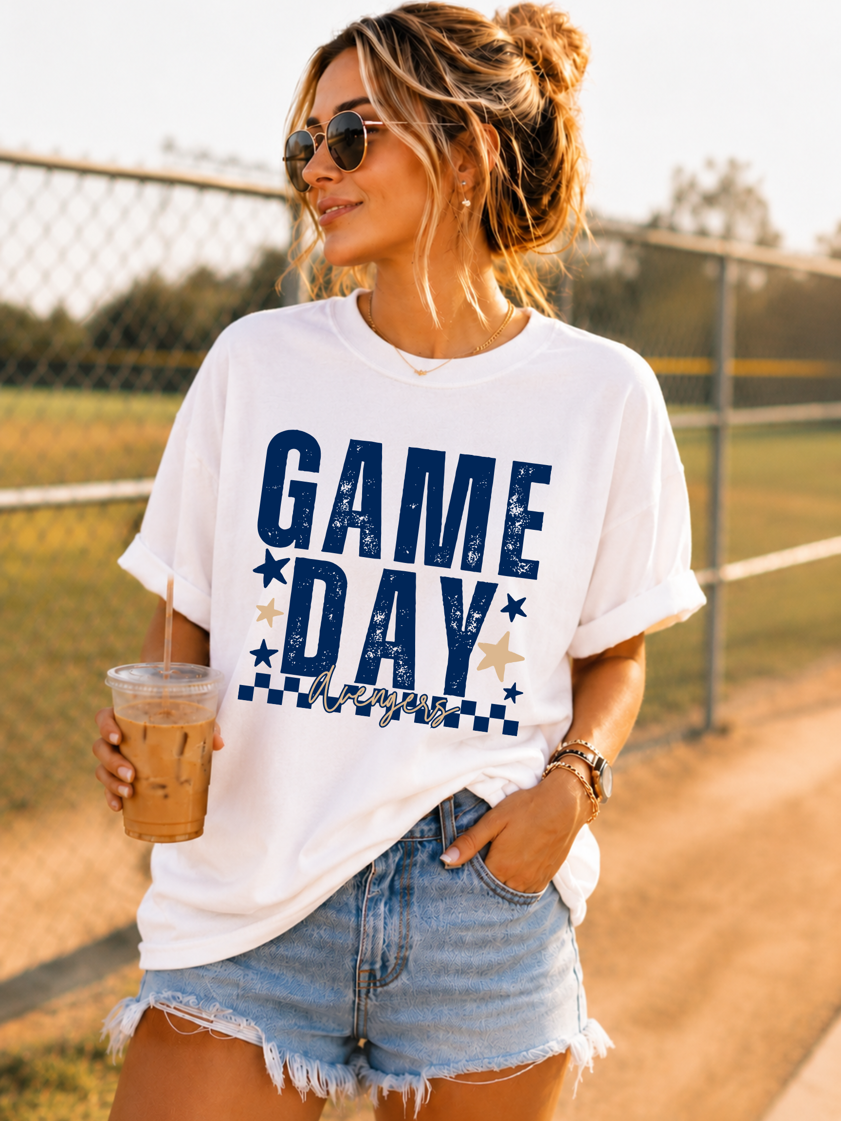 Des Moines Avengers Game Day Sand Unisex Cotton Tee