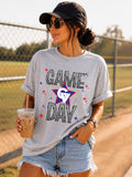 Grandview Little League Faux Glitter Game Day Unisex Cotton Tee