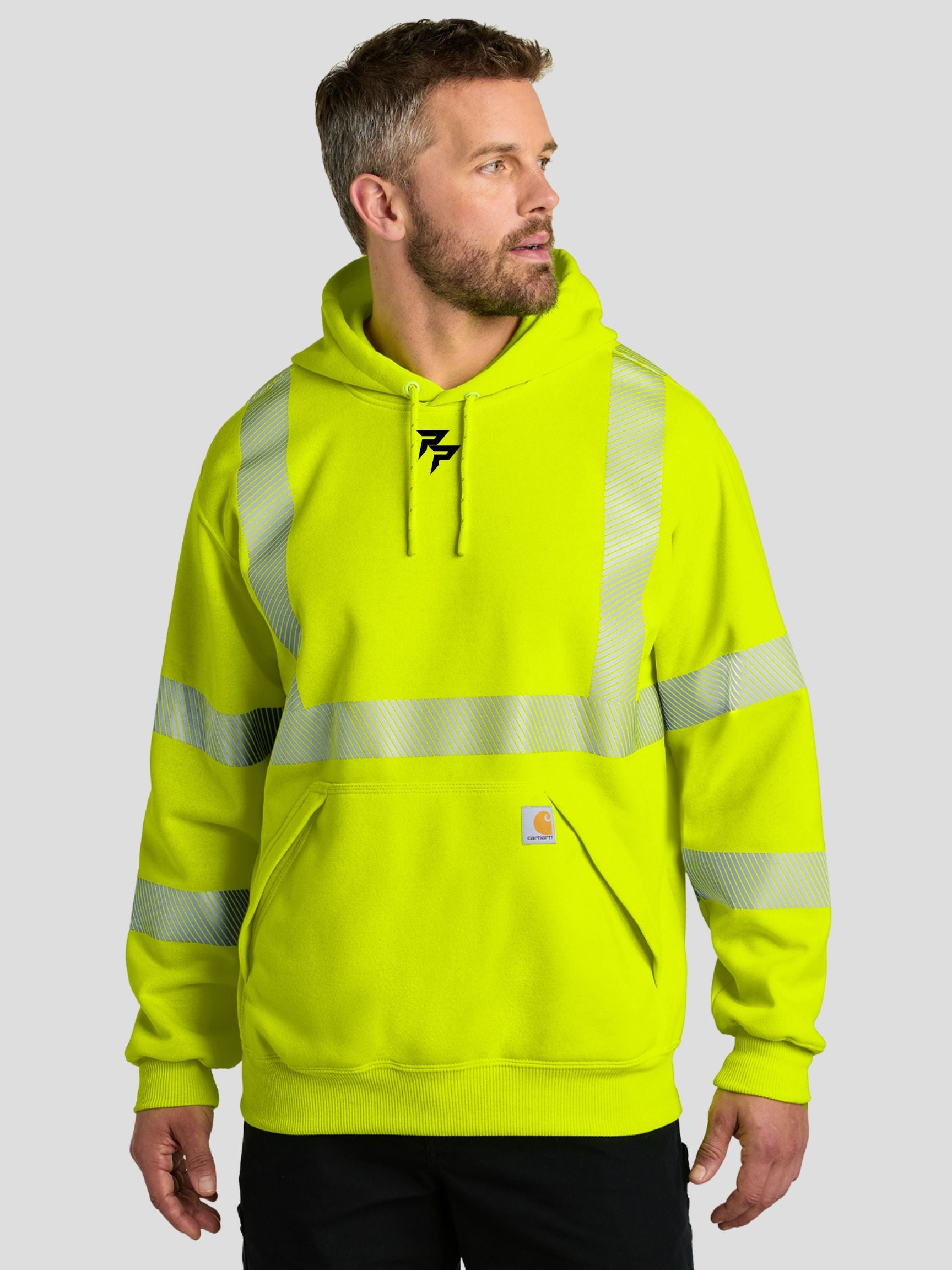 Power Play Carhartt® ANSI 107 Class 3 Hooded Sweatshirt