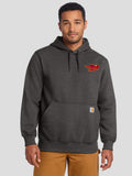 Ankeny Hawks Pocket Logo Carhartt® Rain Defender® Paxton Heavyweight Hooded Sweatshirt, Grey