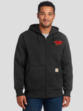 Ankeny Hawks Pocket Logo Carhartt® Rain Defender® Paxton Heavyweight Hooded Sweatshirt, Black