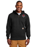 ADM Tigers  Pocket Logo Carhartt® Rain Defender® Paxton Heavyweight Hooded Zip Mock Sweatshirt