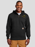 SEP Rams Logo Carhartt® Rain Defender® Paxton Heavyweight Hooded Zip-Front Sweatshirt