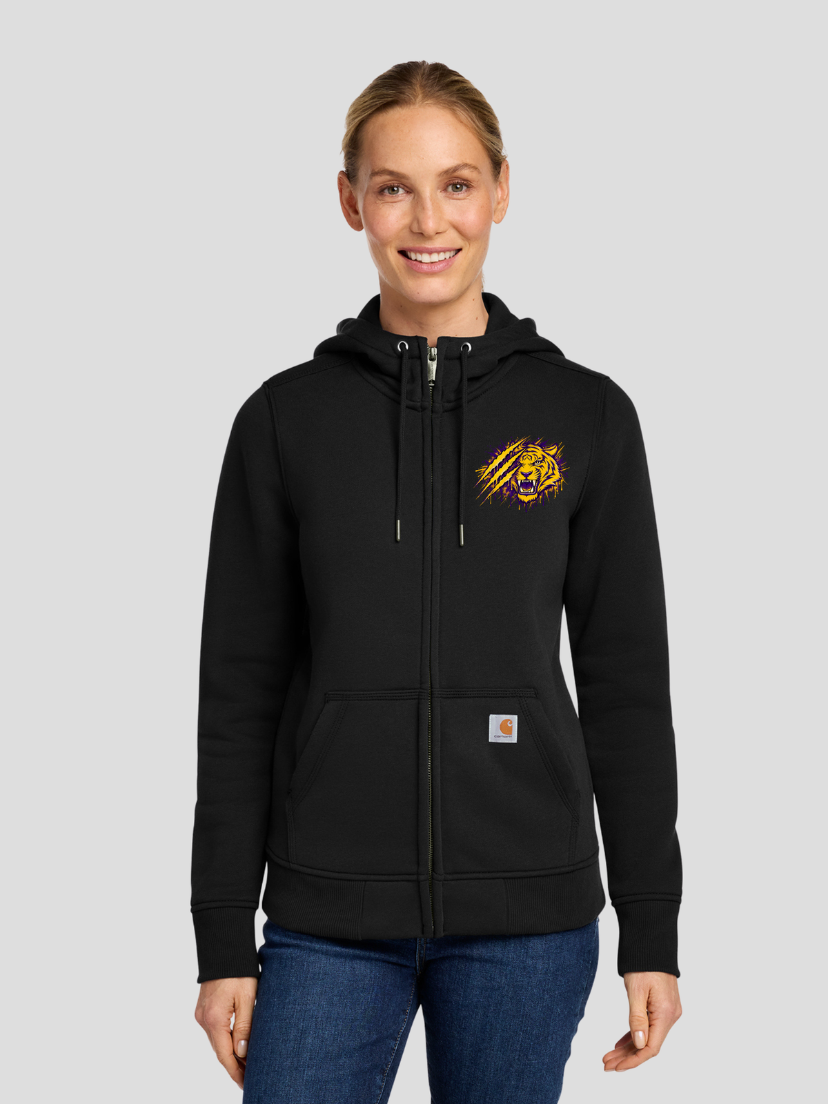 Tekamah-Herman Tigers  Pocket Logo Carhartt® Women’s Clarksburg Full-Zip Hoodie