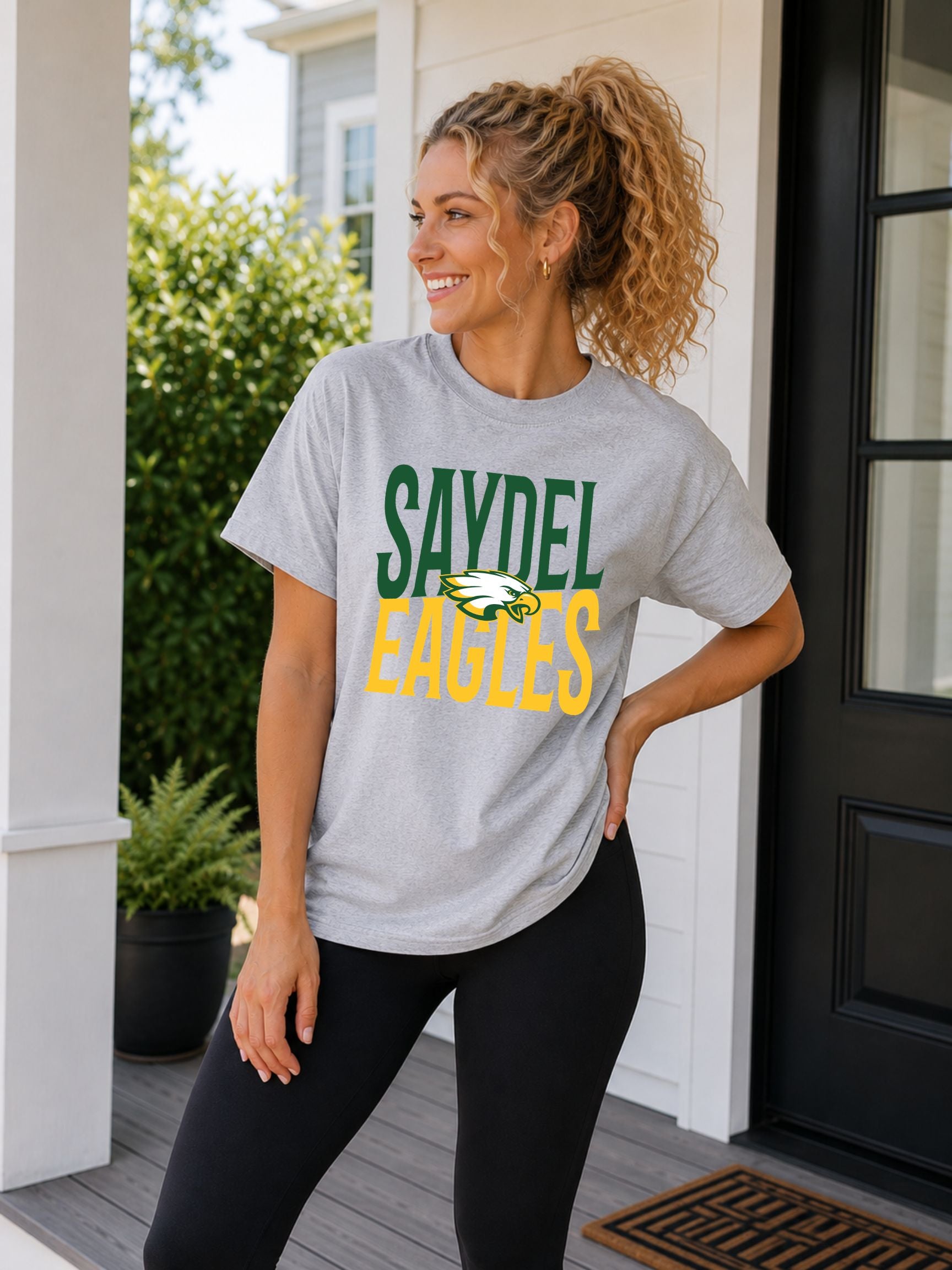Saydel Eagles Slanted Logo Unisex Cotton Tee