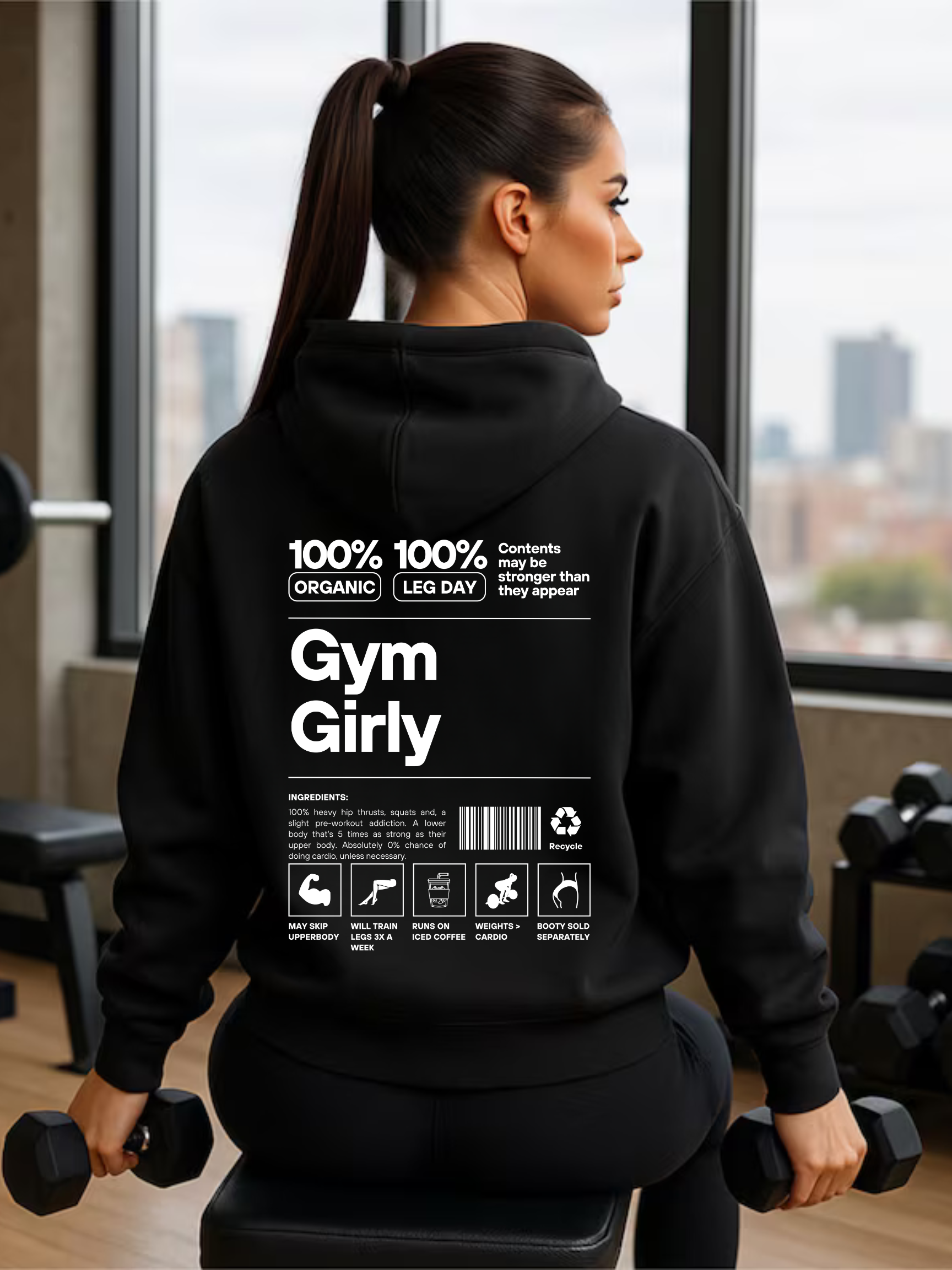 Gym Girly Hooded Sweatshirt