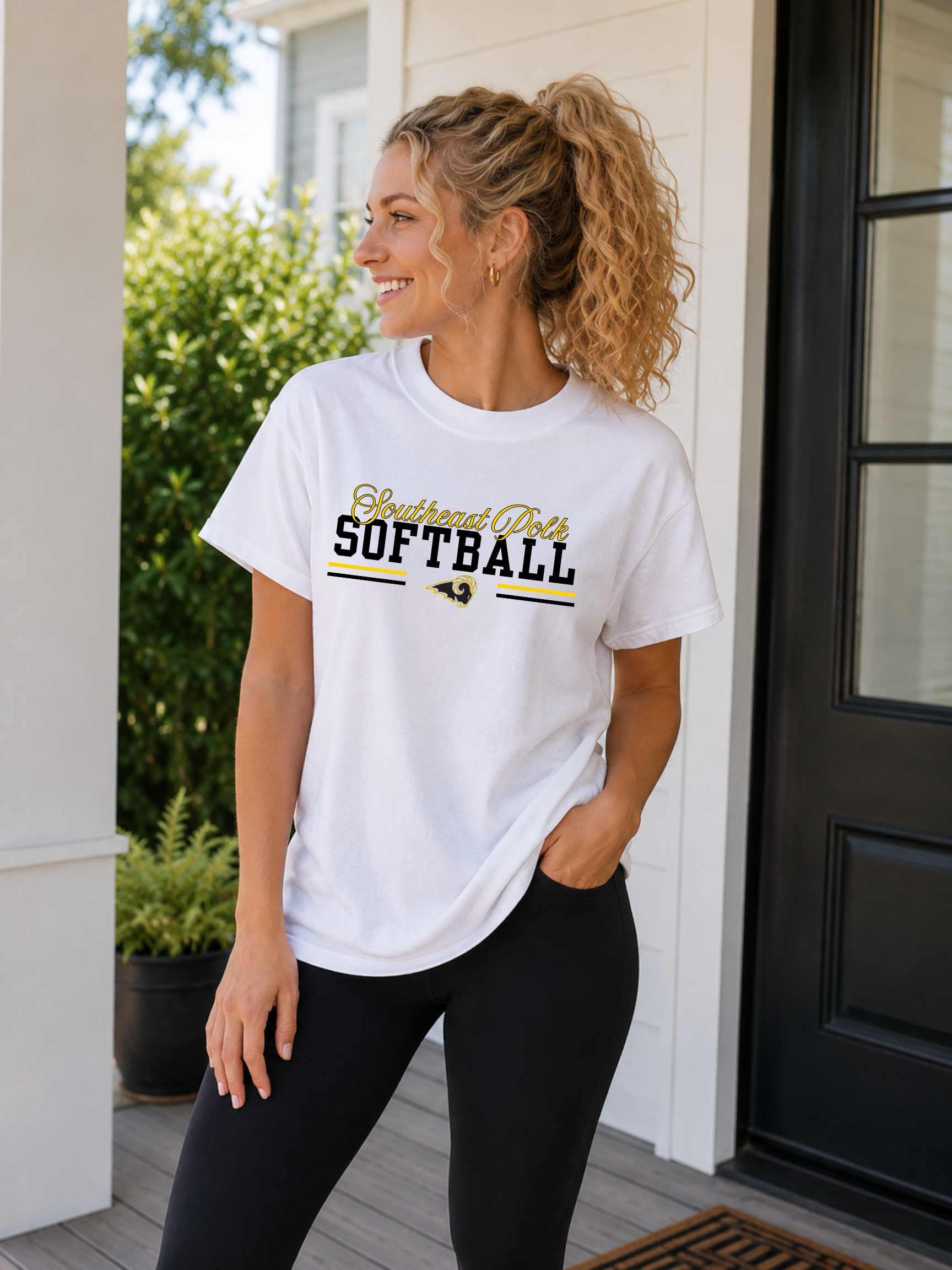 SEP Softball with logo Unisex Cotton Tee