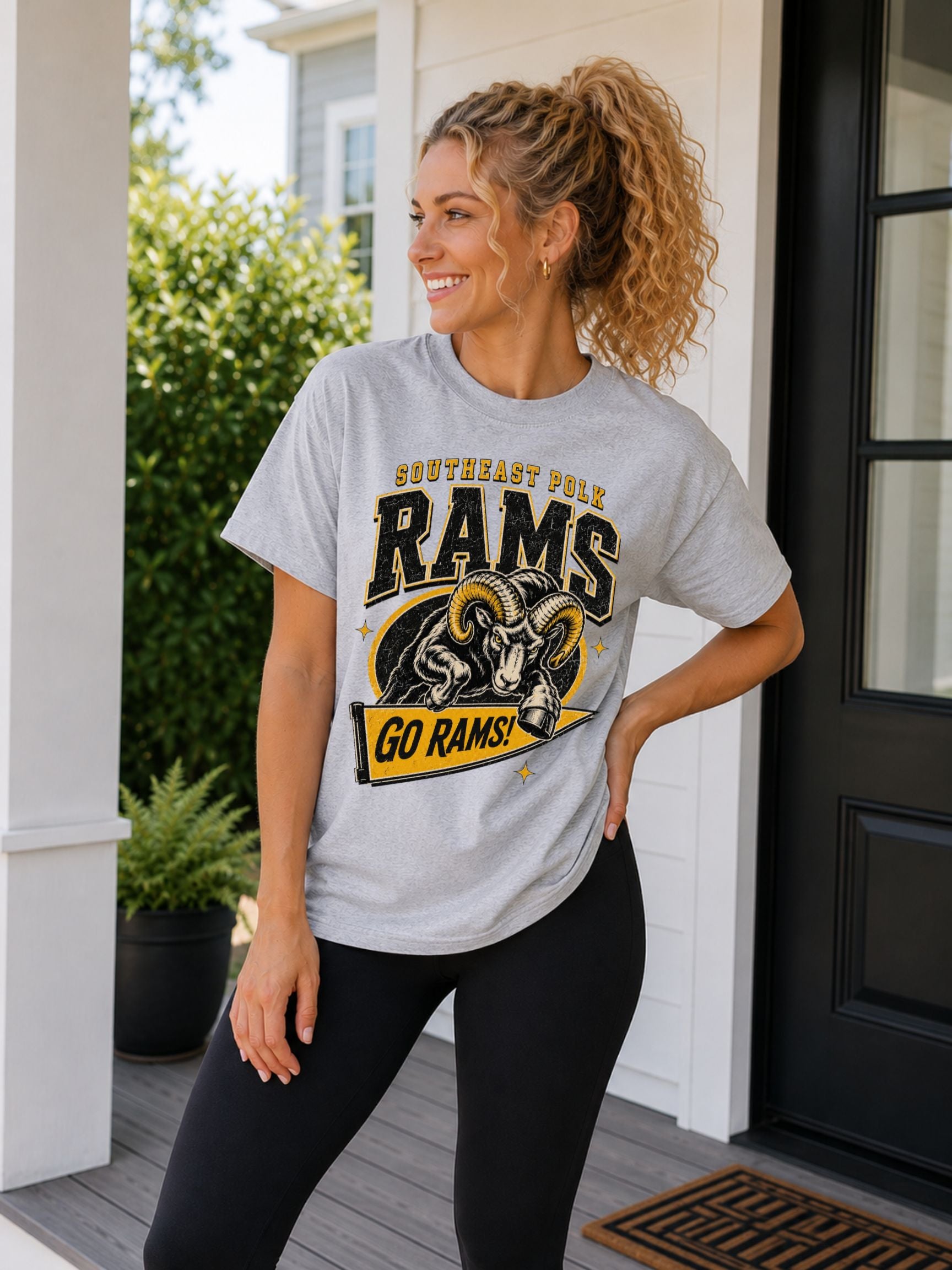 SEP Go Rams Vintage Unisex Cotton Tee