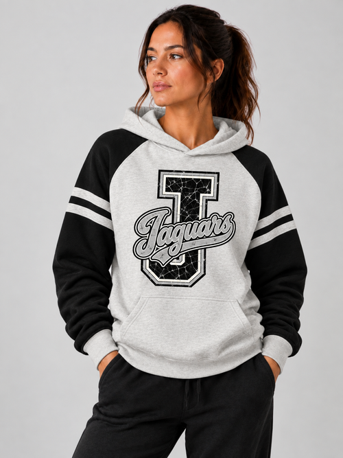 ACHS Vintage Jaguars Varsity Colorblock Hooded Sweatshirt
