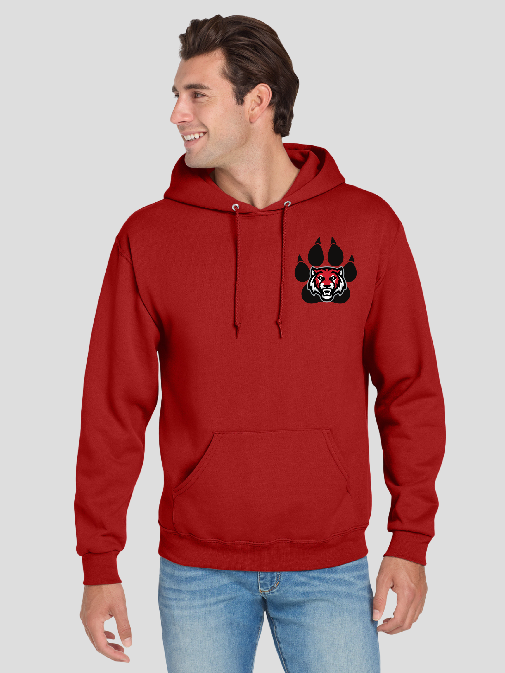 ADM Tigers Paw Print Unisex NuBlend® Hooded Sweatshirt