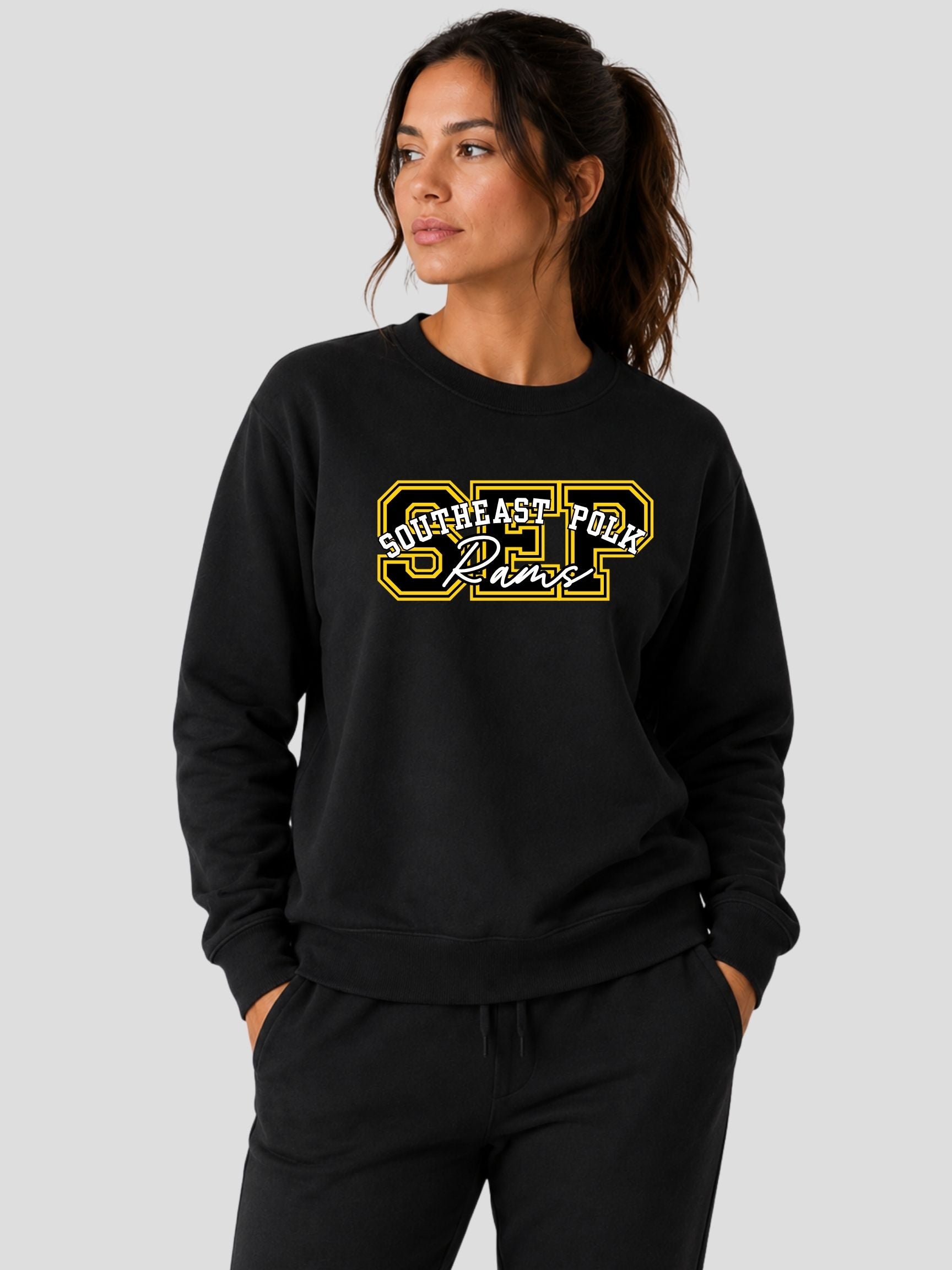 SEP Varsity Initial Unisex Cotton Crewneck