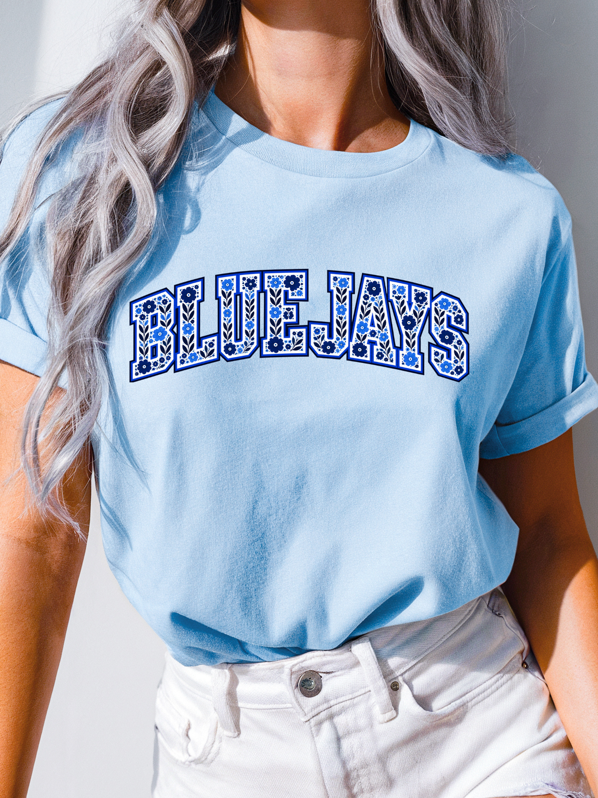 Bluejays Floral Print