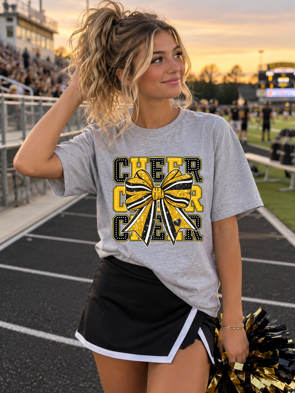 SEP Color Faux Glittered Cheer