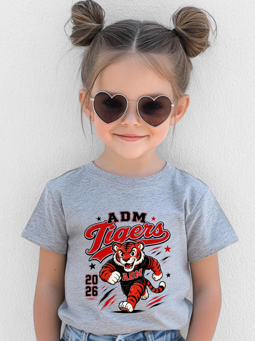 ADM Tigers Mini Mascot Youth Cotton Tee