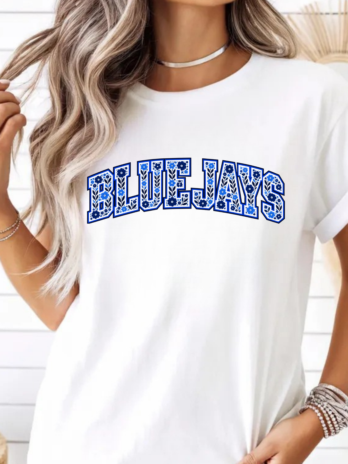 Bluejays Floral Print