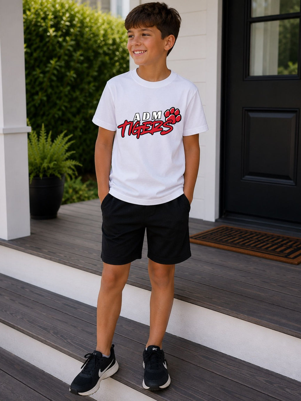 ADM Tigers Brush Street wear YOUTH Unisex Cotton T-Shirt