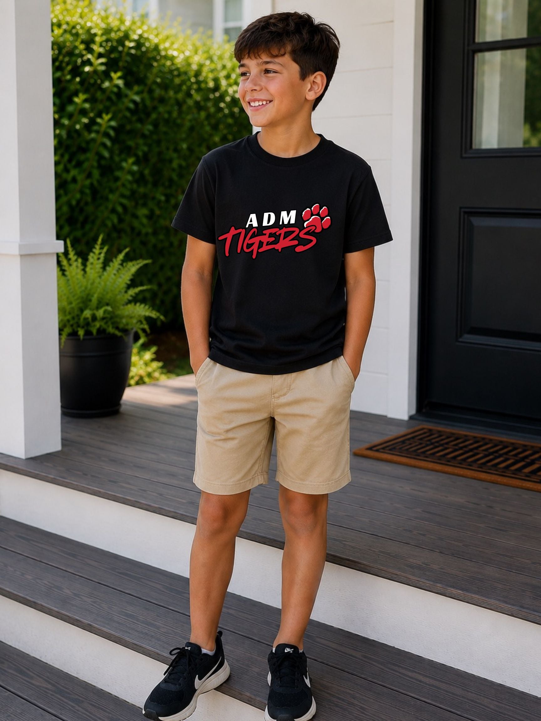 ADM Tigers Brush Street wear YOUTH Unisex Cotton T-Shirt