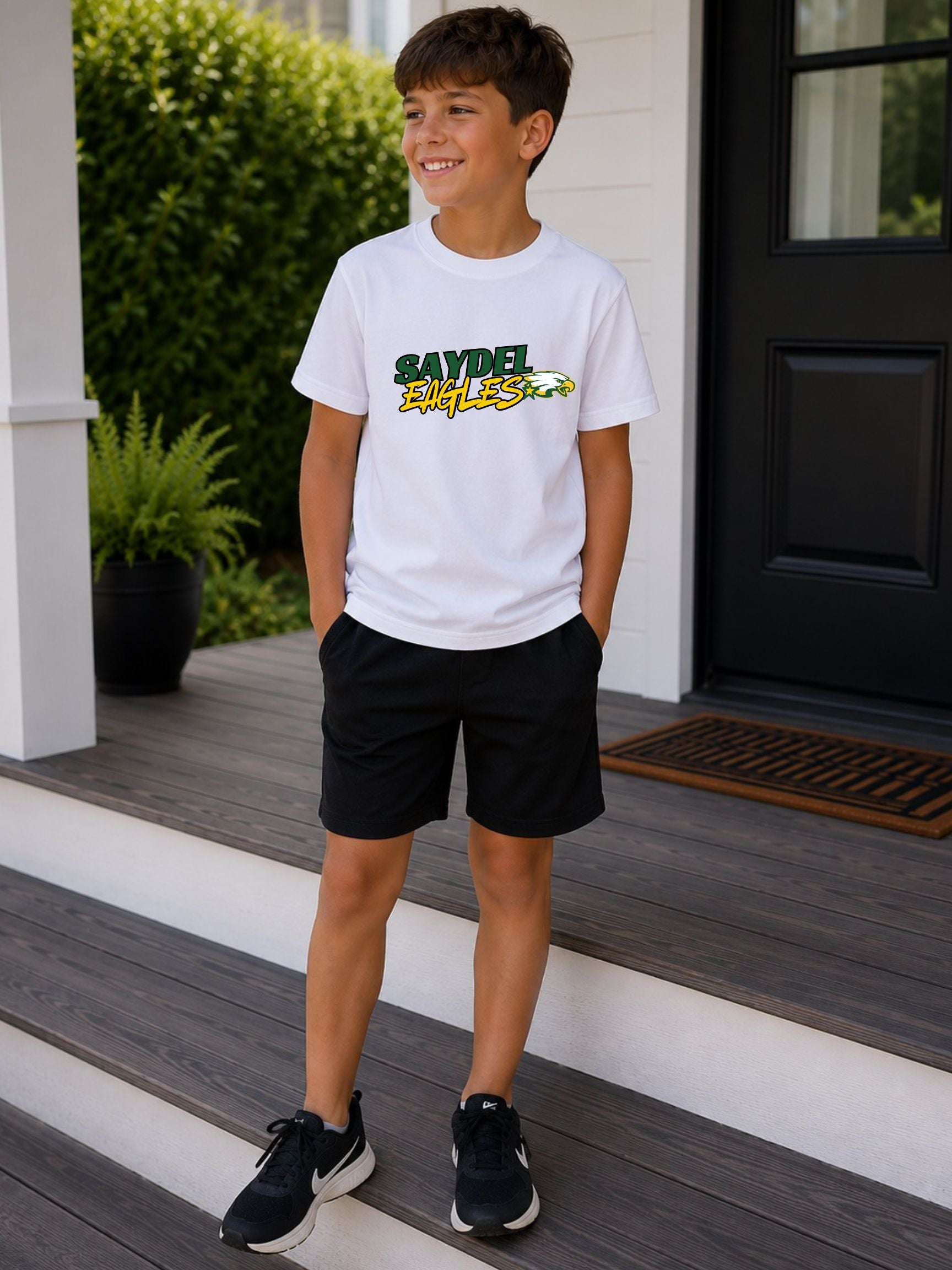 Saydel Eagles Brush Street wear YOUTH Unisex Cotton T-Shirt