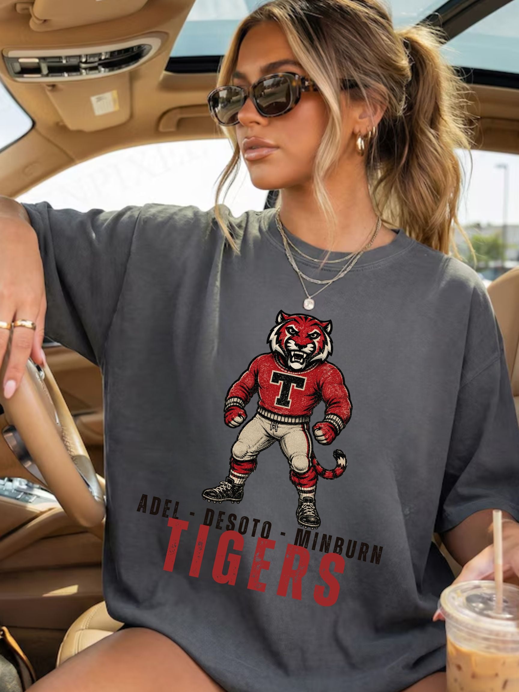 ADM Tigers Vintage Comfort Colors Unisex Tee
