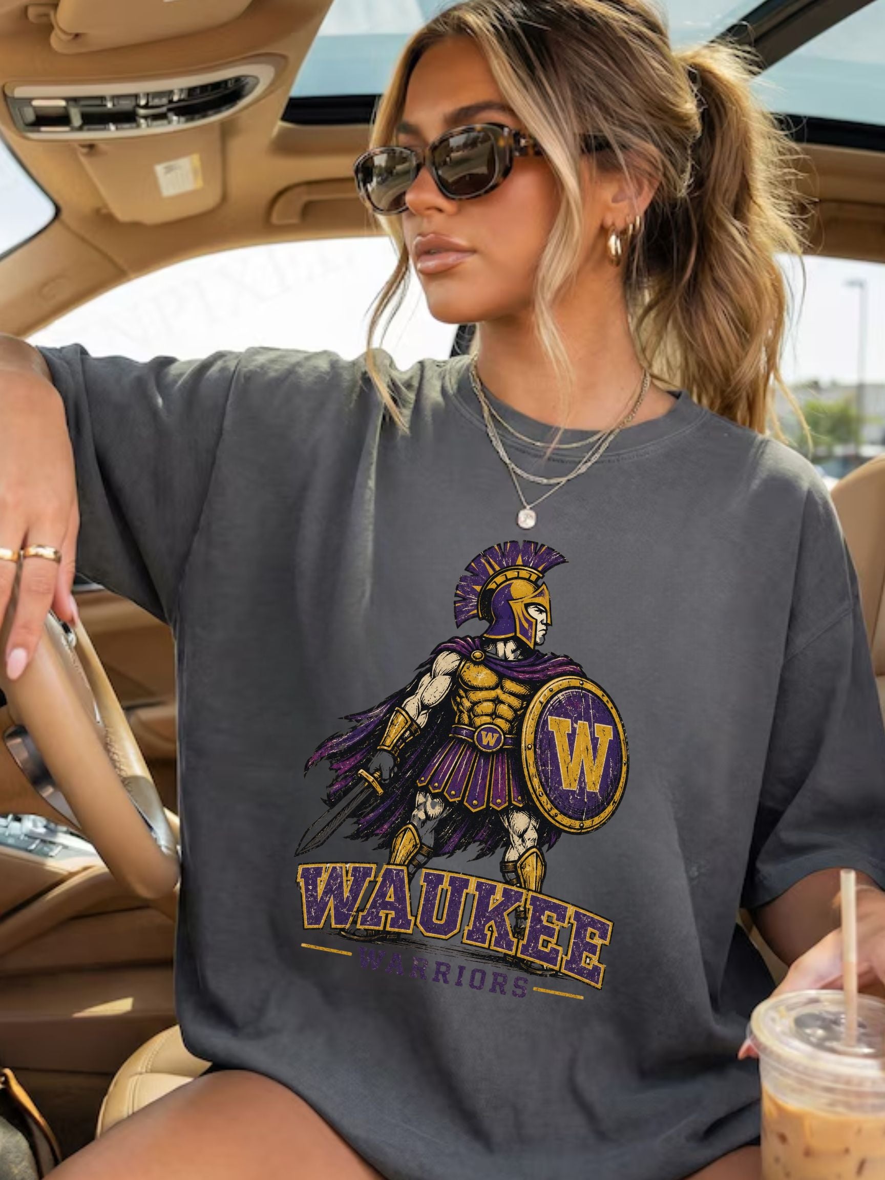 Waukee Warriors  Vintage Comfort Colors Unisex Tee
