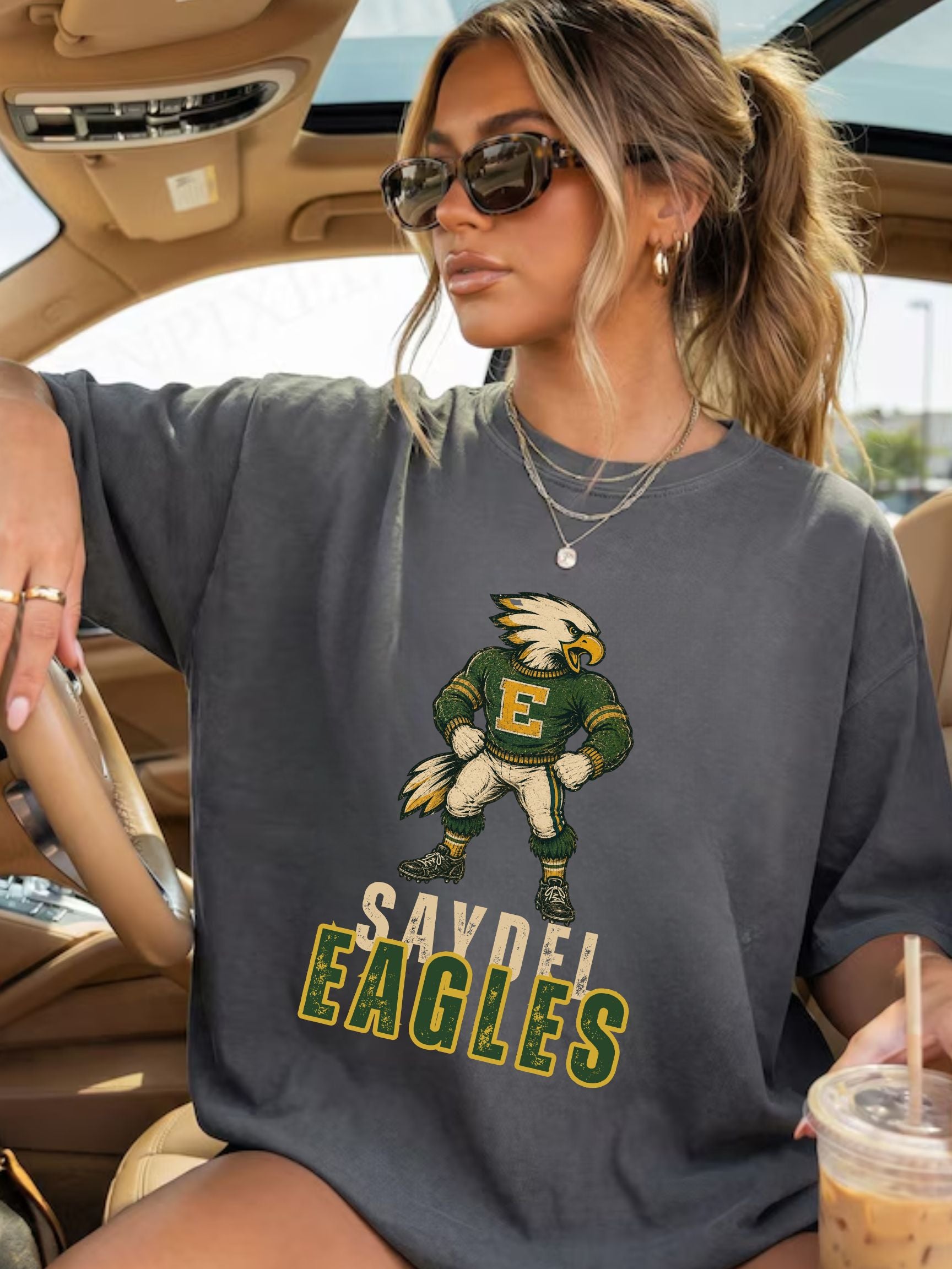 Saydel Eagles  Vintage Comfort Colors Unisex Tee