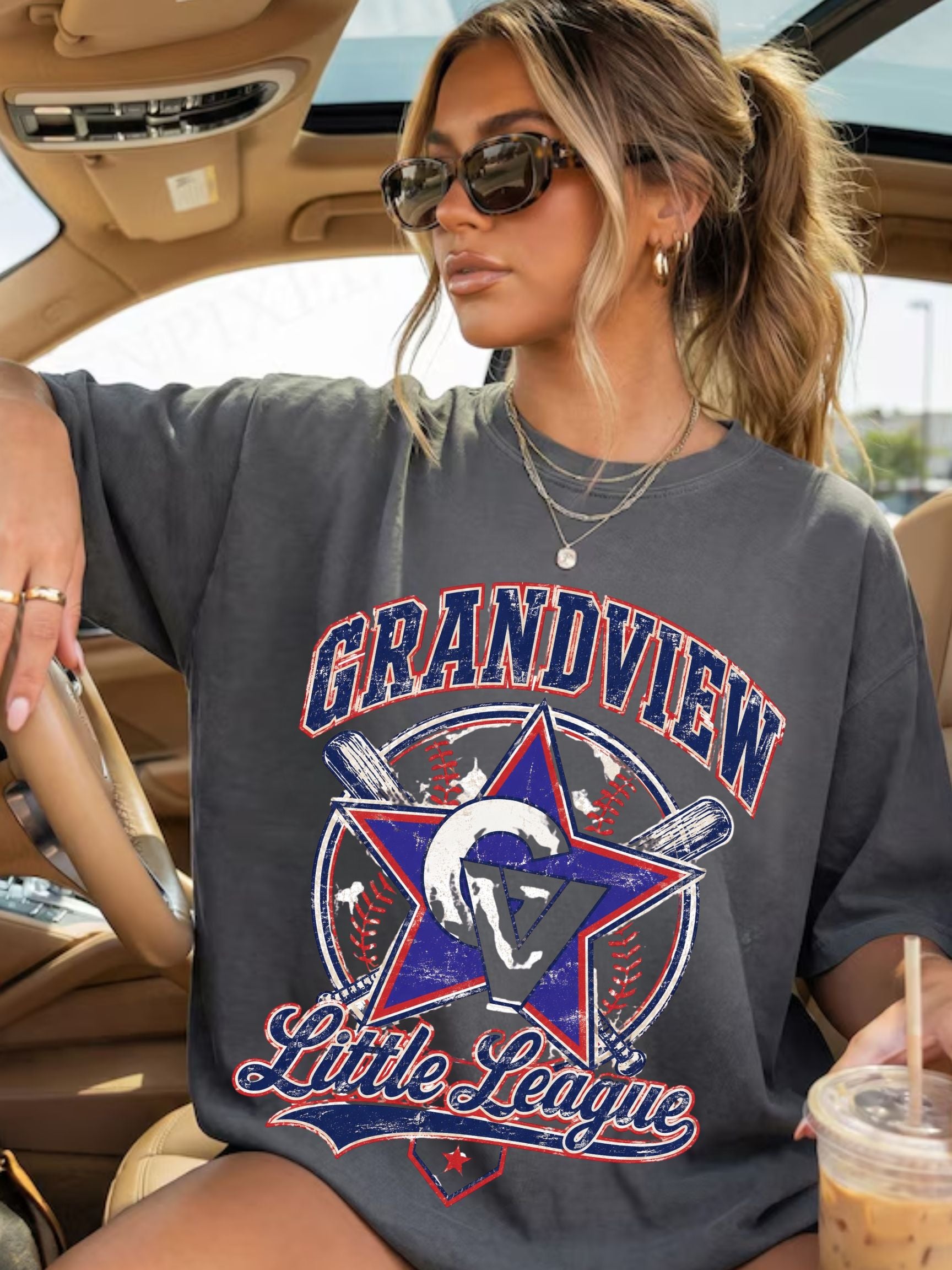 Grandview Little League Vintage Comfort Colors Unisex Tee