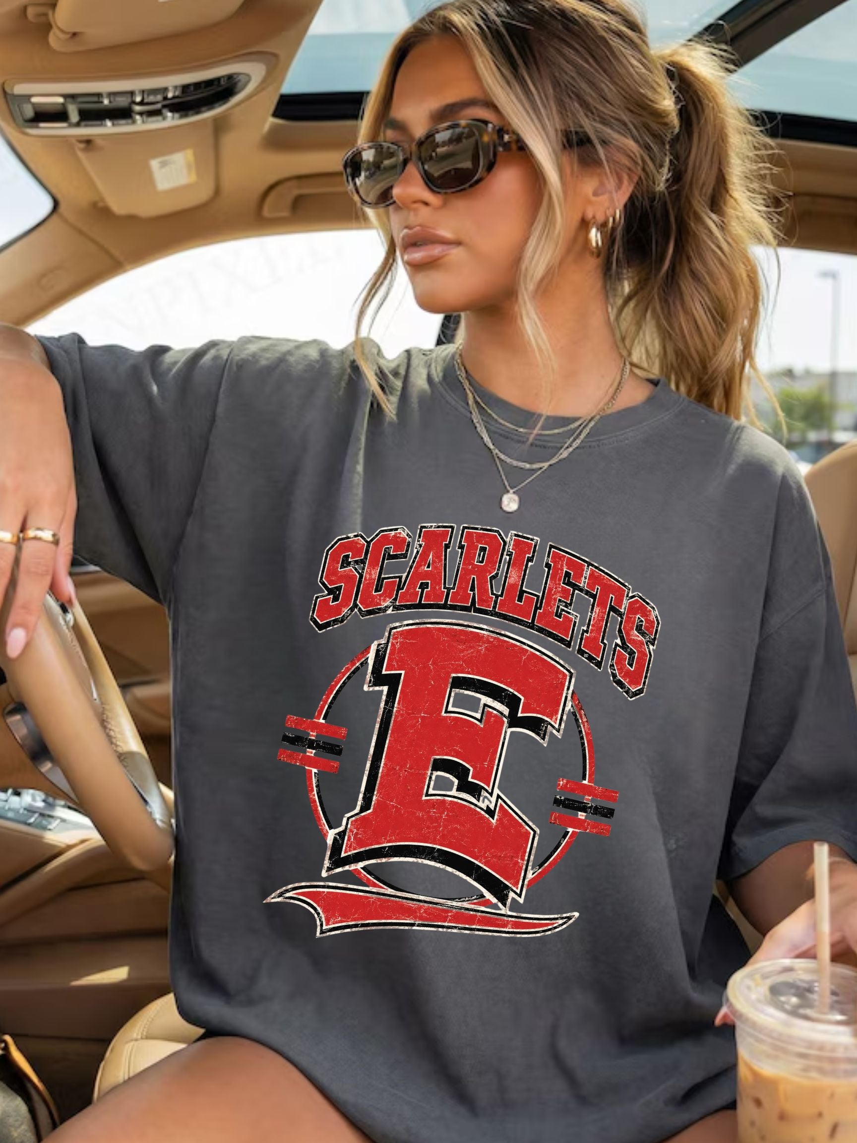 East High Scarlets Vintage Comfort Colors Unisex Tee
