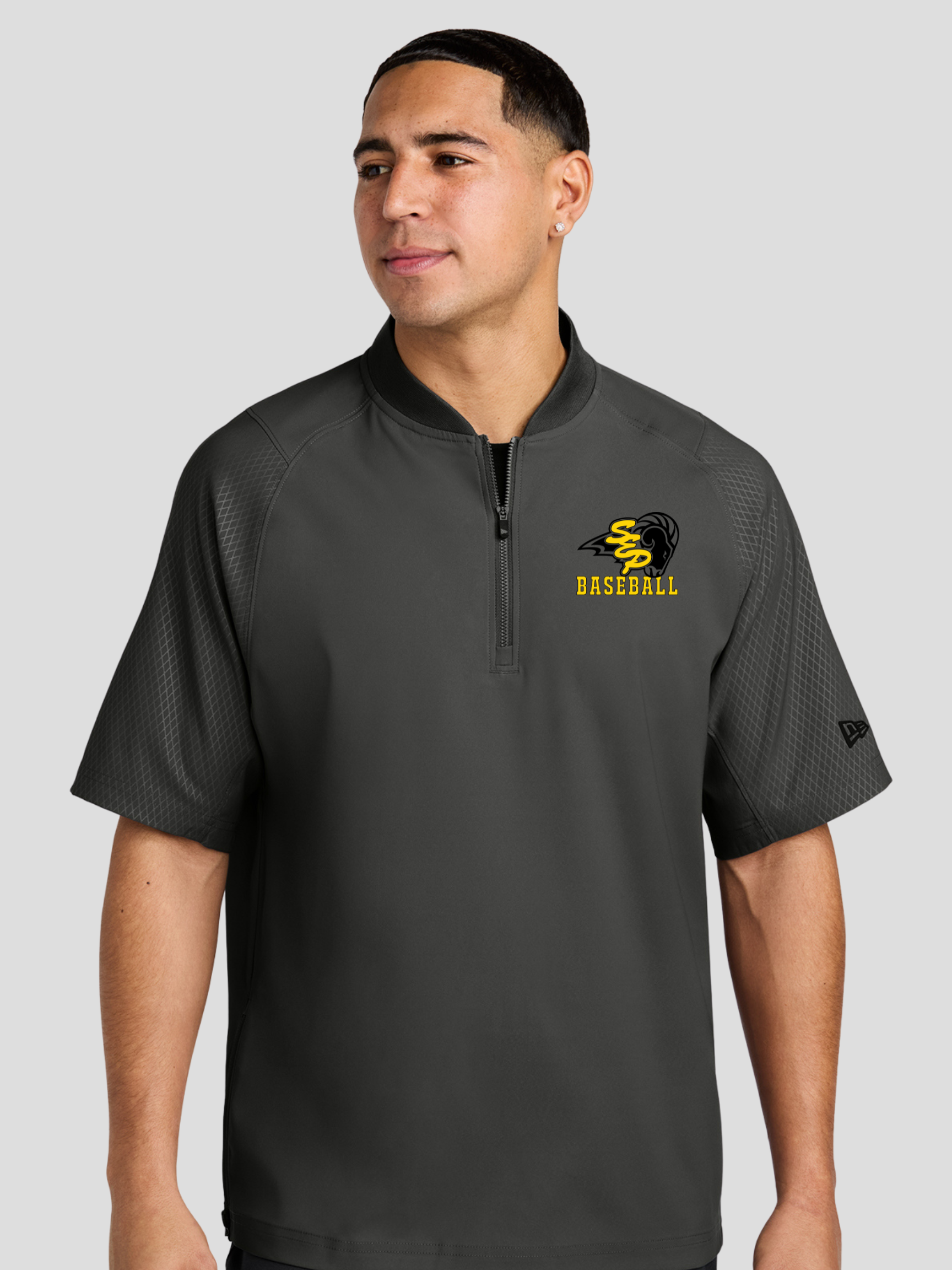 SEP Baseball New Era® Cage Short Sleeve 1/4-Zip Jacket