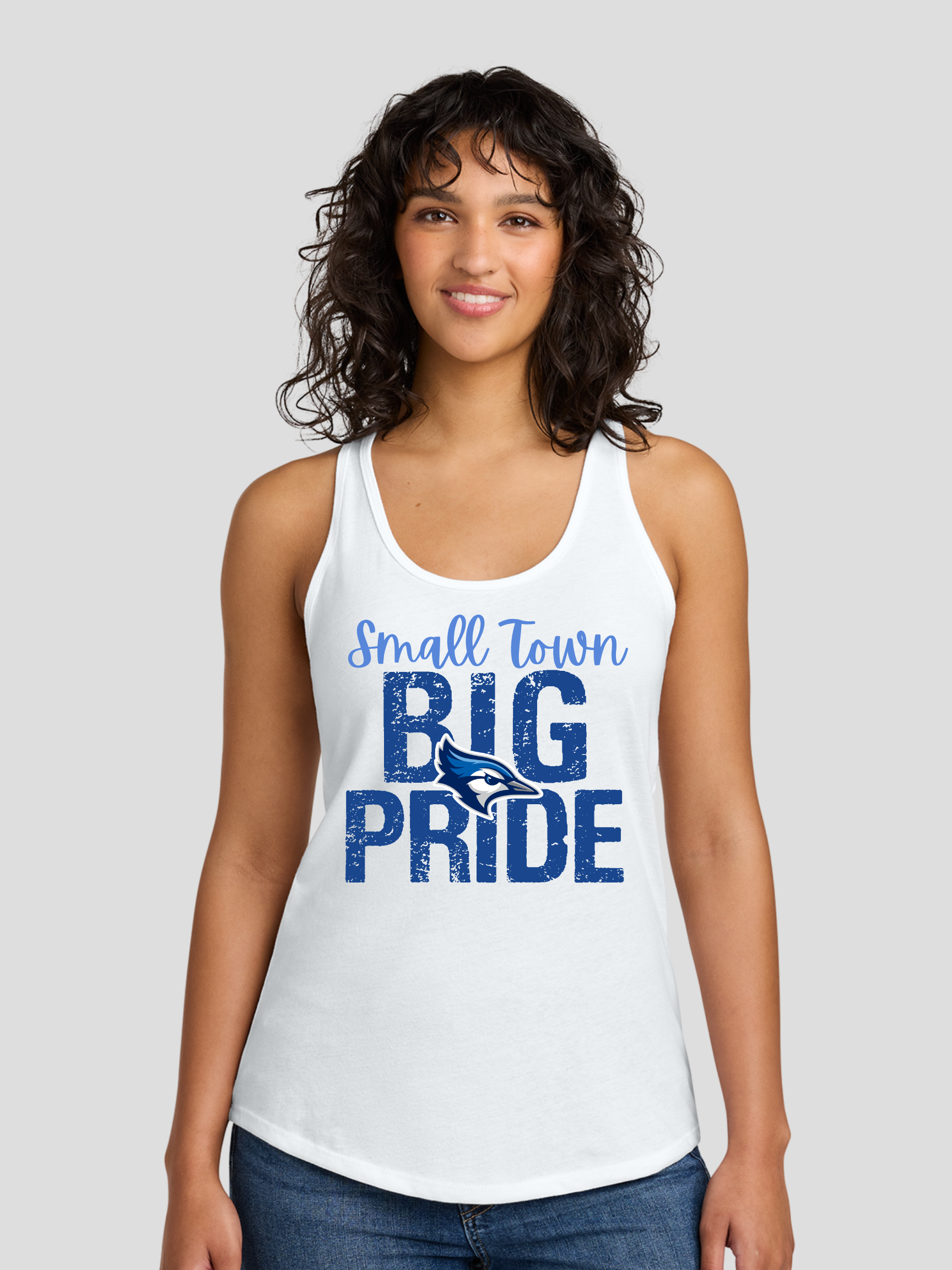 Bondurant-Farrar Small Town Big Pride Women's Racerback Tank