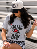 ADM Tigers Faux Glitter Game Day Cotton Tee