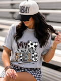 My Heart Is On That Field Soccer, Unisex Cotton Tee