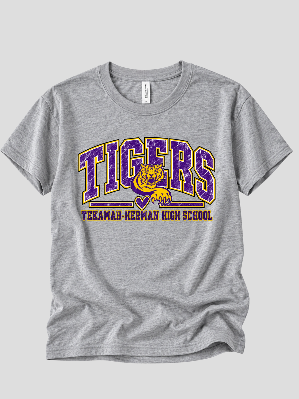 Tekamah-Herman Tigers Heart w/ Logo