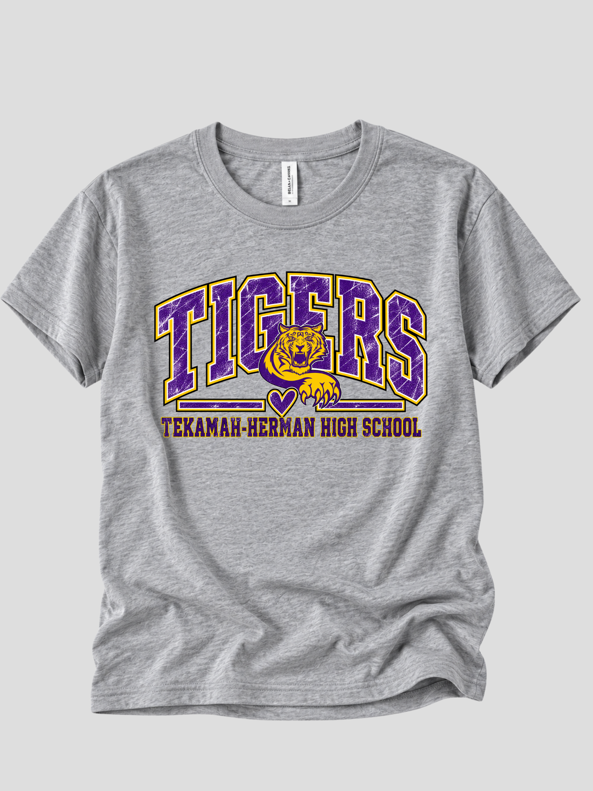 Tekamah-Herman Tigers Heart w/ Logo