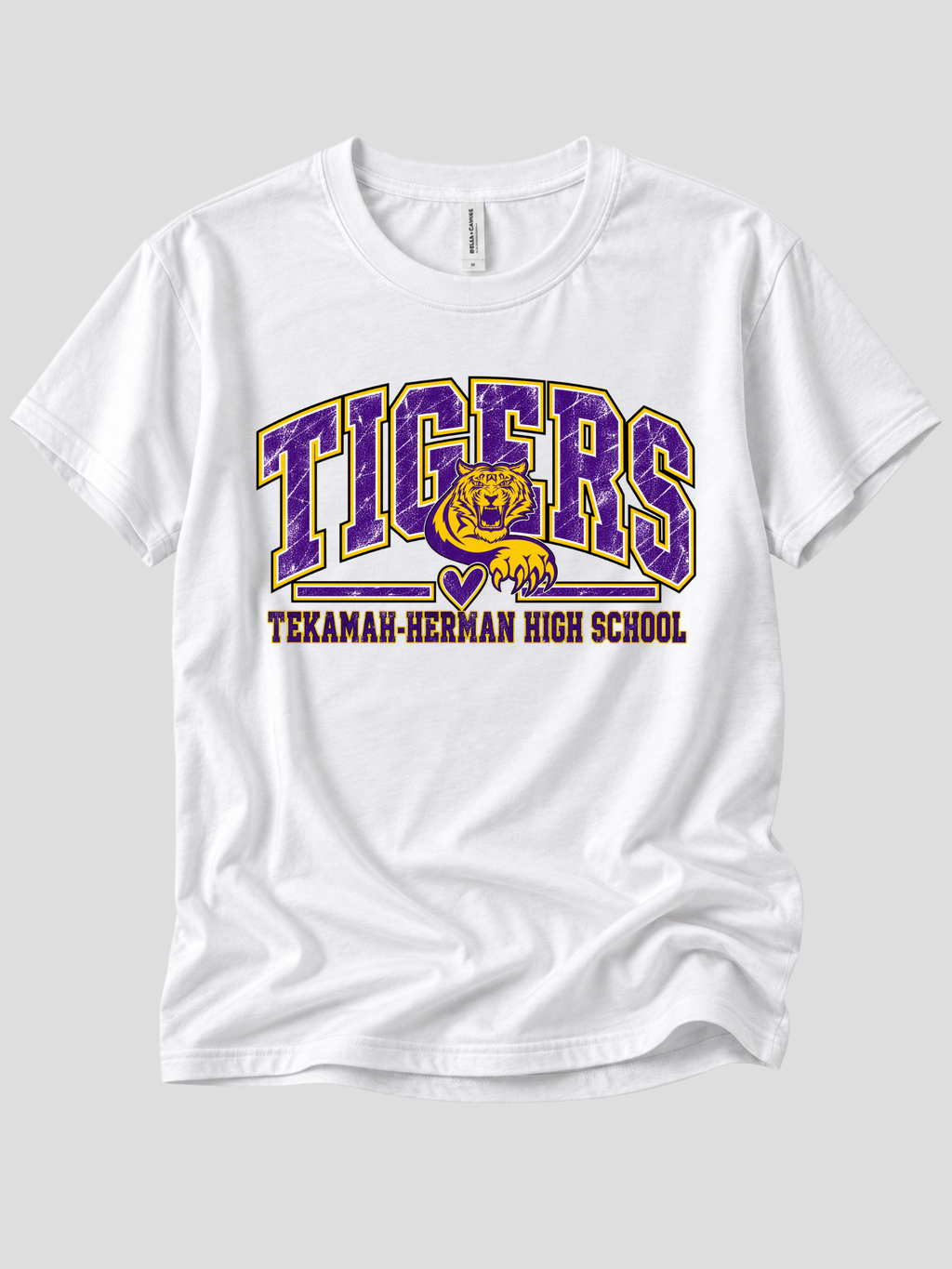Tekamah-Herman Tigers Heart w/ Logo