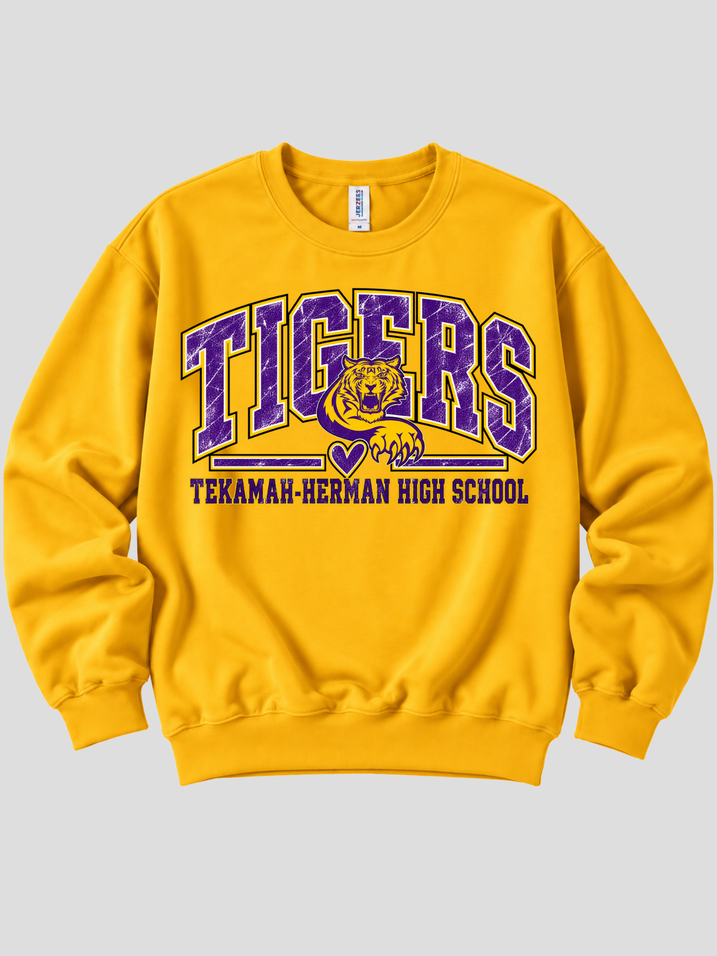 Tekamah-Herman Tigers Heart w/ Logo