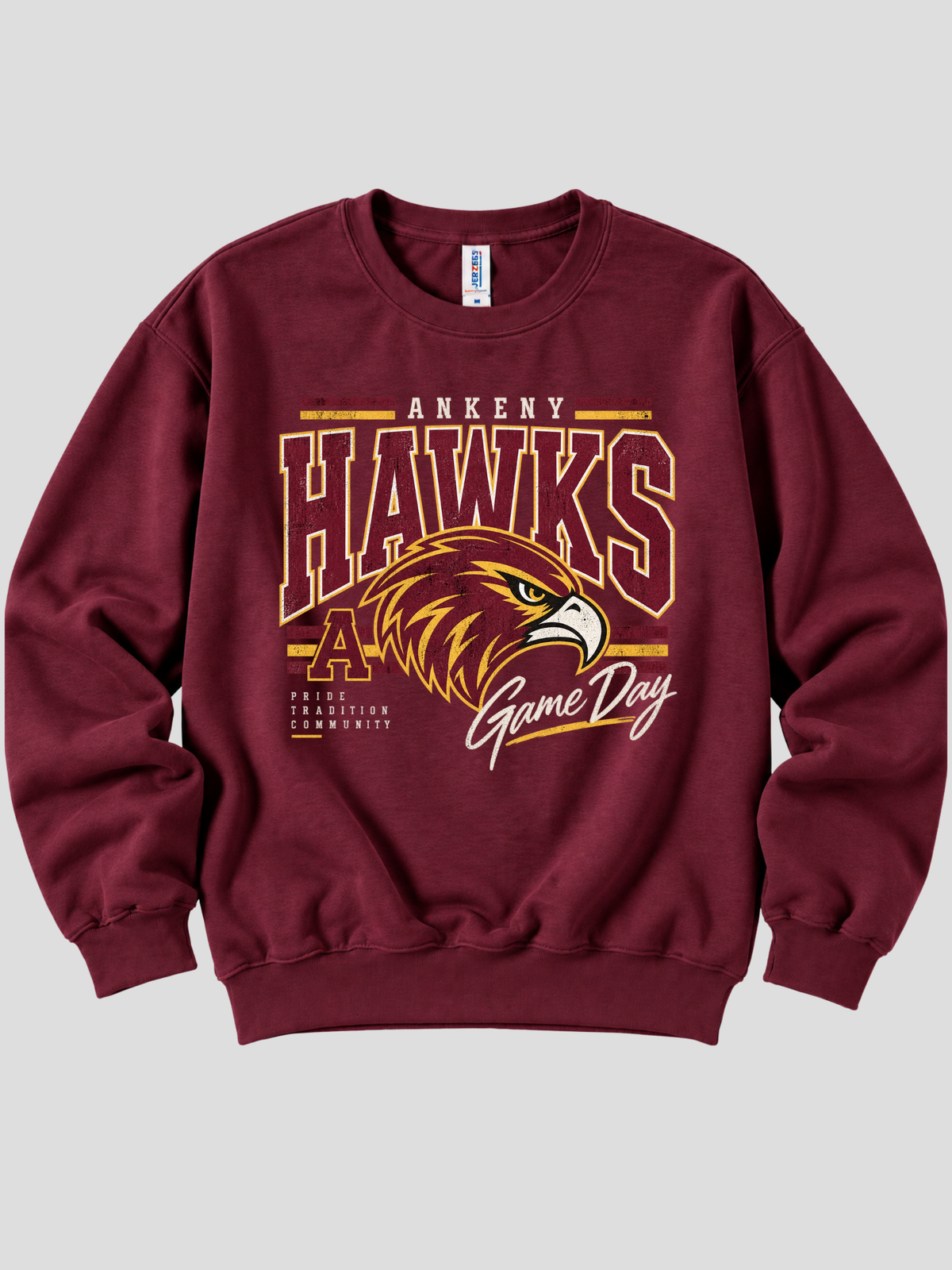 Ankeny Hawks Game Day Crewneck Sweatshirt