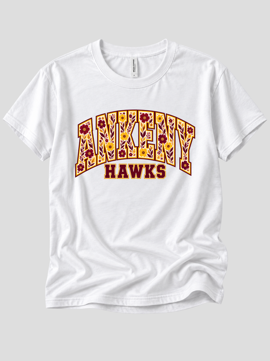 Ankeny Hawks Floral Print